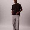 Tricou de dormit Icon din bumbac Cotton Stretch cu monogramă