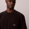 Tricou de dormit Icon din bumbac Cotton Stretch cu monogramă