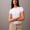 Tricou din bumbac cu nervuri Tricou din bumbac cu nervuri