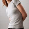 Tricou din bumbac cu nervuri Tricou din bumbac cu nervuri