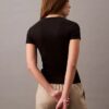 Tricou din bumbac cu nervuri