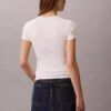 Tricou din bumbac cu nervuri