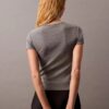 Tricou din bumbac cu nervuri