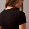 Tricou din bumbac cu nervuri