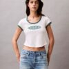Tricou din bumbac și cașmir