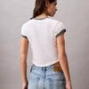 Tricou din bumbac și cașmir