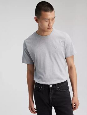 Tricou din bumbac neted cu Monogram