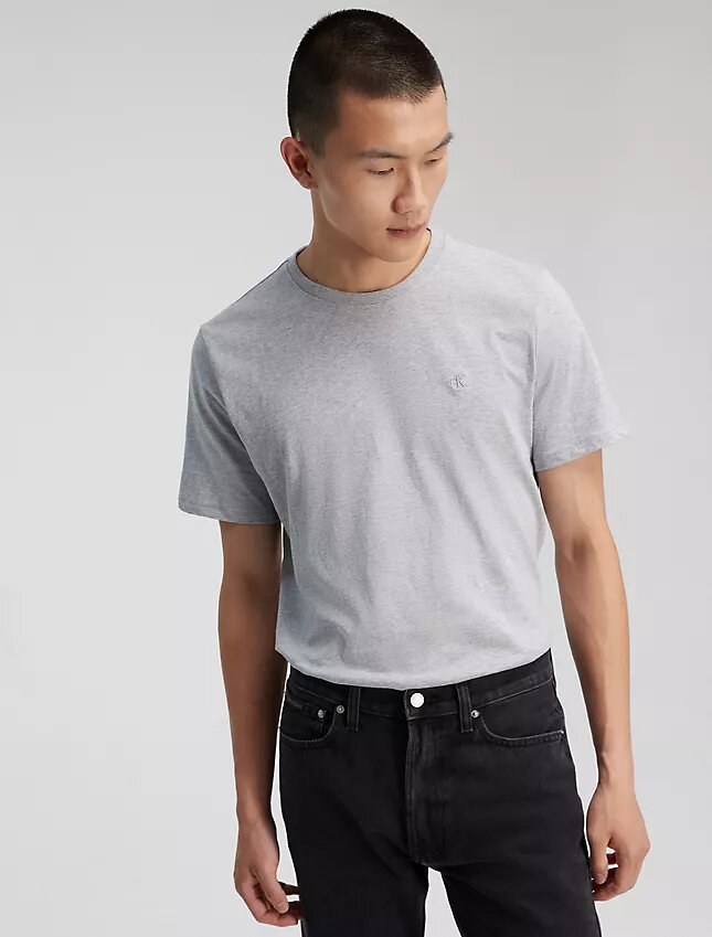 Tricou din bumbac neted cu Monogram Tricou din bumbac neted cu Monogram