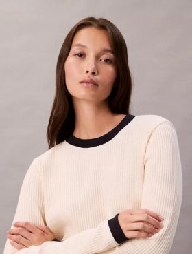 Tricou din tricot waffle