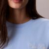 Tricou drept cu imprimeu grafic Calvin Klein în stil cursiv Tricou drept cu imprimeu grafic Calvin Klein în stil cursiv