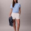 Tricou drept cu imprimeu grafic Calvin Klein în stil cursiv Tricou drept cu imprimeu grafic Calvin Klein în stil cursiv