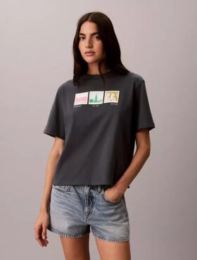 Tricou drept cu imprimeu grafic Nyc Photostrip
