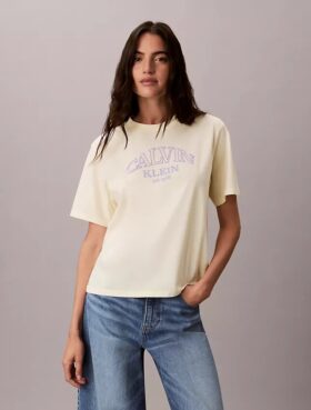 Tricou drept cu logo arhitectural