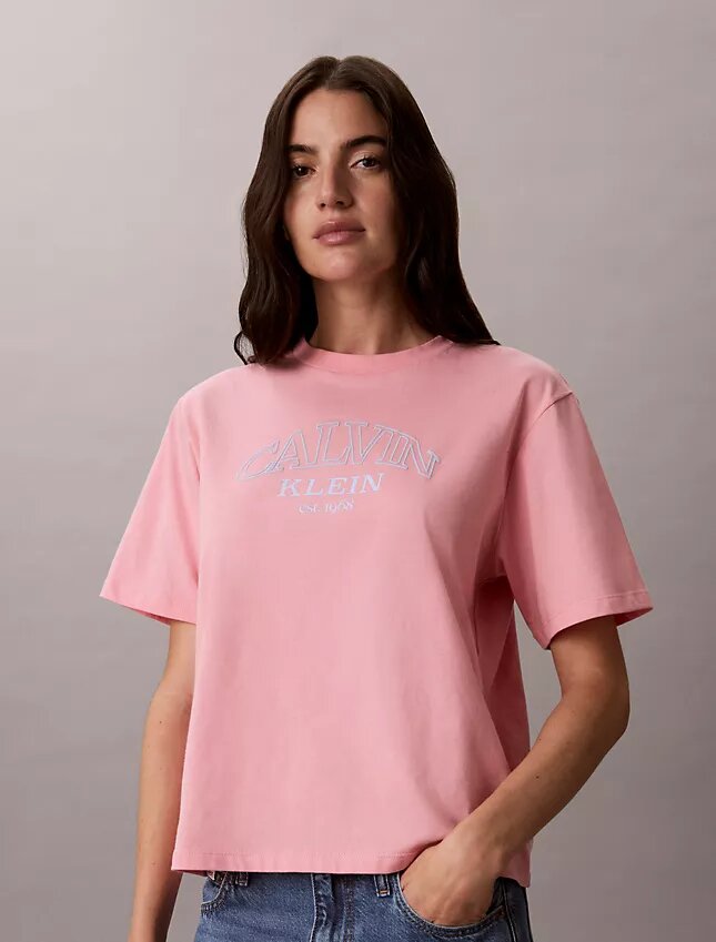 Tricou drept cu logo arhitectural Tricou drept cu logo arhitectural