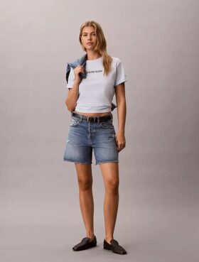 Tricou drept cu logo Calvin Klein