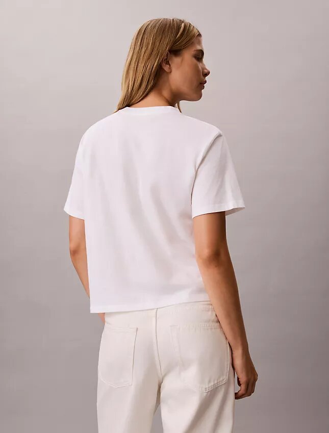 Tricou drept cu logo Calvin Klein Tricou drept cu logo Calvin Klein