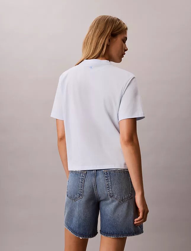 Tricou drept cu logo Calvin Klein Tricou drept cu logo Calvin Klein