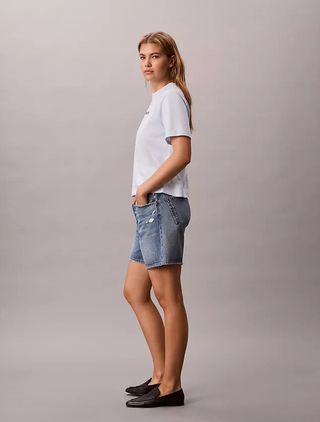 Tricou drept cu logo Calvin Klein Tricou drept cu logo Calvin Klein