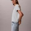 Tricou drept cu logo floral Tricou drept cu logo floral