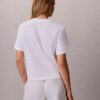 Tricou drept cu logo floral Tricou drept cu logo floral