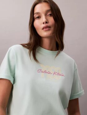 Tricou drept cu logo grafic 1968