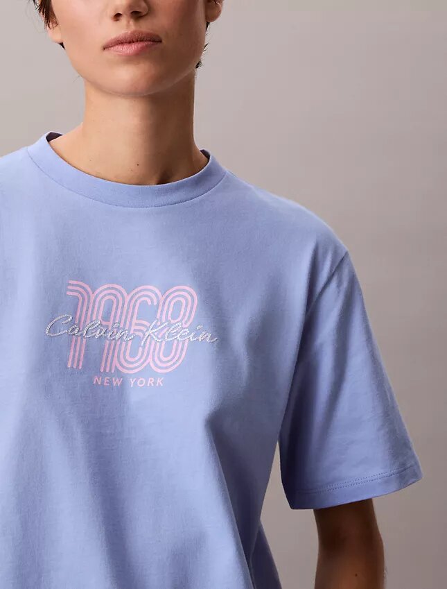 Tricou drept cu logo grafic 1968 Tricou drept cu logo grafic 1968