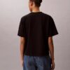Tricou drept cu logo grafic decolorat Tricou drept cu logo grafic decolorat