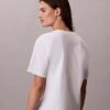 Tricou drept cu logo grafic decolorat Tricou drept cu logo grafic decolorat