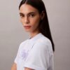 Tricou drept cu logo în relief Tricou drept cu logo în relief