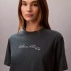 Tricou drept cu logo tip scris
