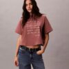 Tricou drept cu logo tipografic