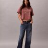 Tricou drept cu logo tipografic