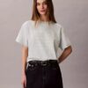 Tricou drept cu logo tipografic