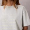 Tricou drept cu logo tipografic