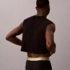Tricou fără mâneci, scurt, cu imprimeu intens „Intense Power Pride”