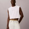 Tricou fără mâneci, scurt, cu imprimeu intens „Intense Power Pride”