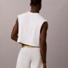 Tricou fără mâneci, scurt, cu imprimeu intens „Intense Power Pride”