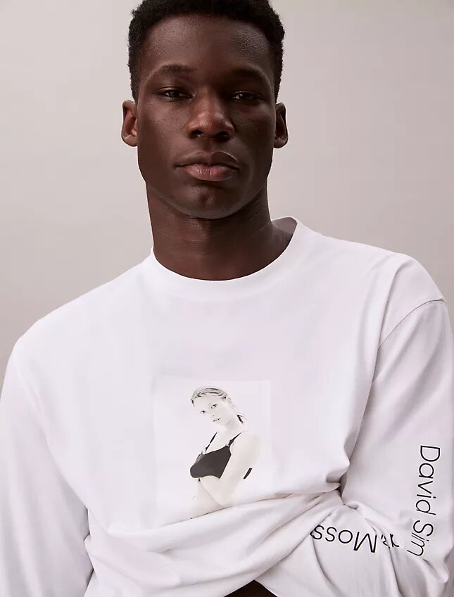Tricou grafic cu mâneci lungi și croi lejer Kate Moss Tricou grafic cu mâneci lungi și croi lejer Kate Moss