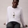 Tricou grafic cu mâneci lungi și croi lejer Kate Moss Tricou grafic cu mâneci lungi și croi lejer Kate Moss