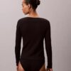 Tricou Henley din bumbac Cotton Stretch cu nervuri