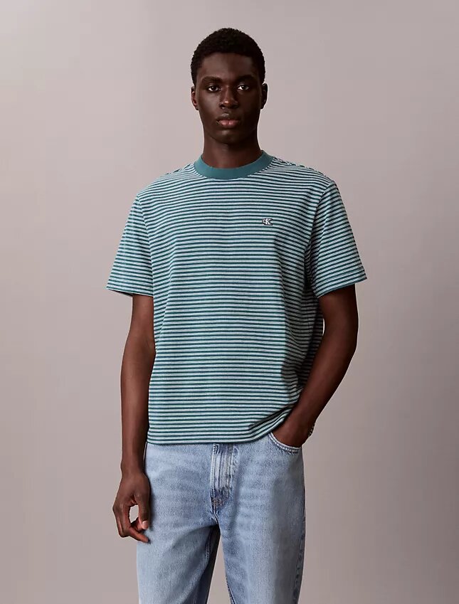 Tricou lejer cu dungi Tricou lejer cu dungi