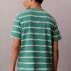 Tricou lejer cu dungi și Monogram