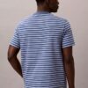 Tricou lejer cu dungi și Monogram Tricou lejer cu dungi și Monogram
