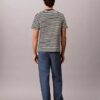Tricou lejer cu dungi și Monogram