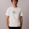 Tricou lejer cu dungi și Monogram
