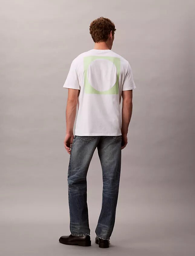 Tricou lejer cu imprimeu circular Tricou lejer cu imprimeu circular