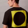 Tricou lejer cu imprimeu circular Tricou lejer cu imprimeu circular