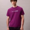 Tricou lejer cu imprimeu cu logo îndrăzneț Tricou lejer cu imprimeu cu logo îndrăzneț