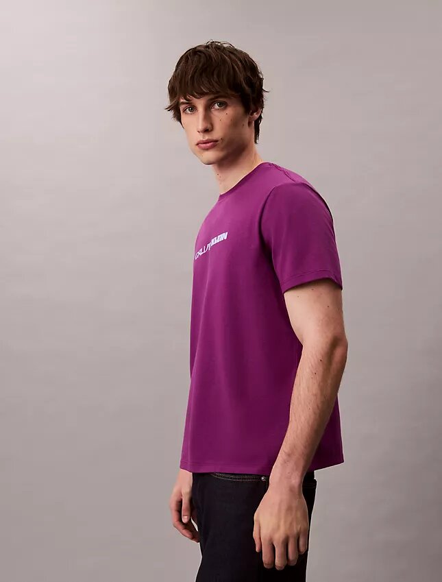 Tricou lejer cu imprimeu cu logo îndrăzneț Tricou lejer cu imprimeu cu logo îndrăzneț