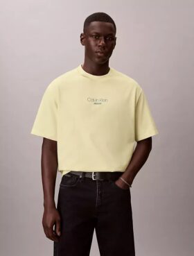 Tricou lejer cu logo Ckj